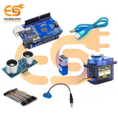 Combo of Smart Dustbin Project Kit for School College Project (26 Item)