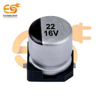 22uF 16V SMD Electrolytic Capacitor Pack of 5
