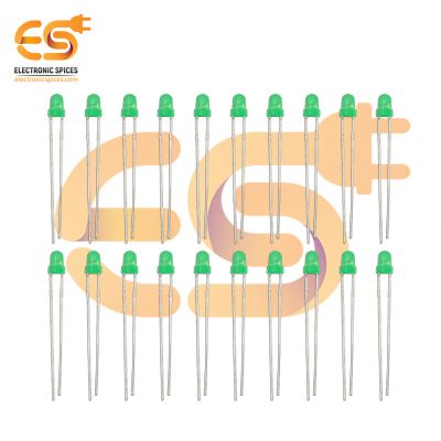 3mm Green color LEDs round shape pack of 1000 (Green in Green)