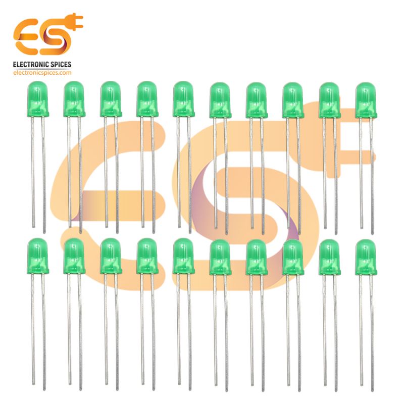 5mm Green color LEDs round shape pack of 1000 (Green in Green)
