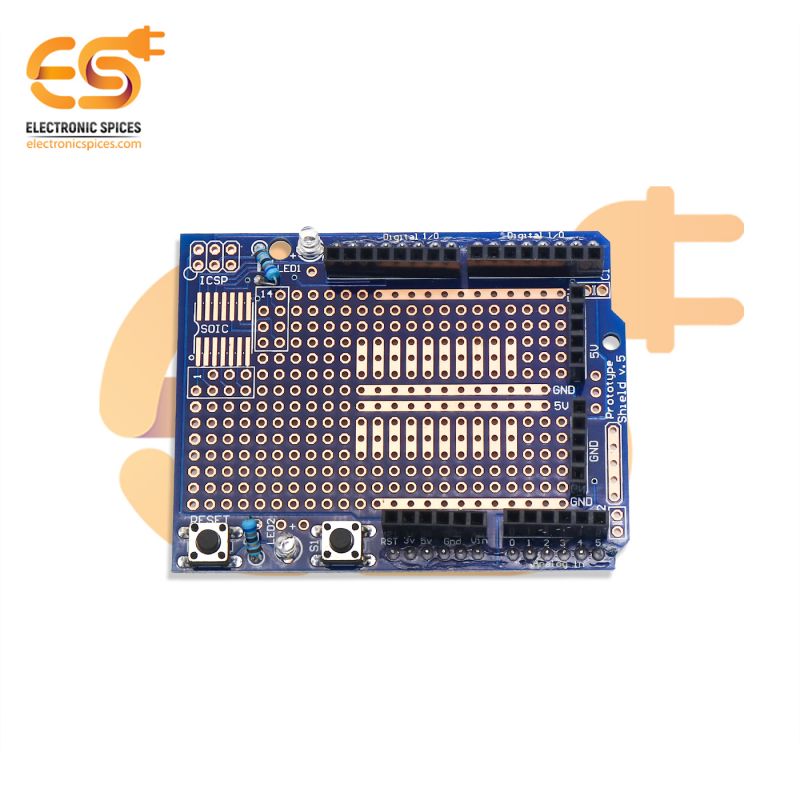ProtoShield + Mini Breadboard for Arduino
