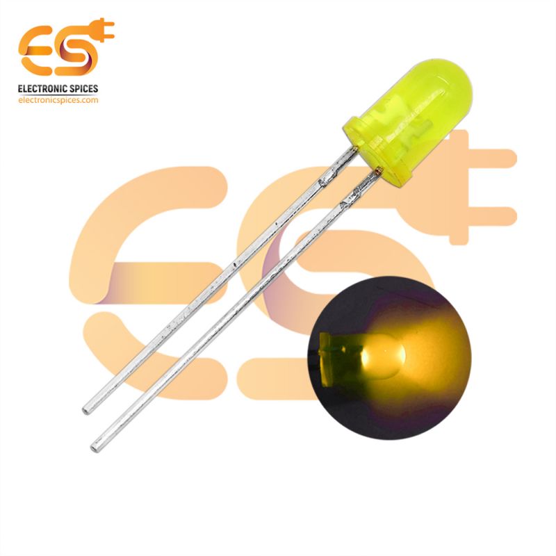 5mm Yellow color LEDs round shape pack of 1000 (Yellow in Yellow)
