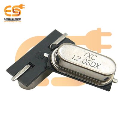 12Mhz  (SMD) Crystal Oscillator HC49/US Package Pack of 5