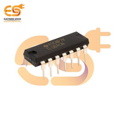 TL084 Quad JFET Input Operational Amplifier IC (DIP-14 Package)