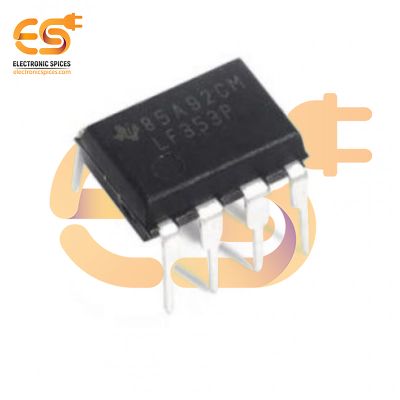 LF353 Wide Bandwidth Dual JFET Input Op-Amplifier IC (DIP-8 Package)