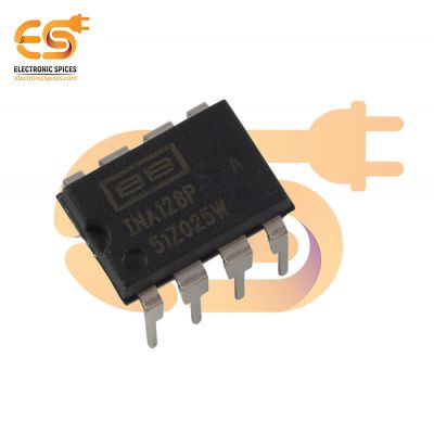 INA128 Low Power Instrumentation Op-Amplifier IC (DIP-8 Package)