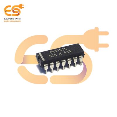 CA3102E Dual High Frequency Differential Op-Amplifier IC (DIP-14 Package)