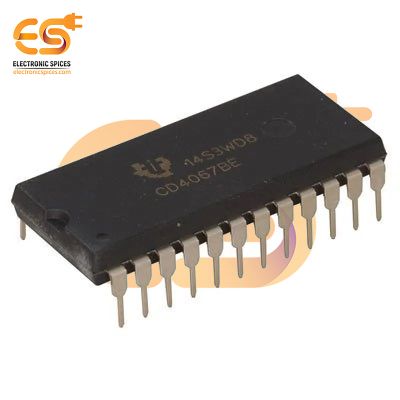 CD4067 16-Channel Analog Multiplexer/Demultiplexer IC (DIP-24 Package)