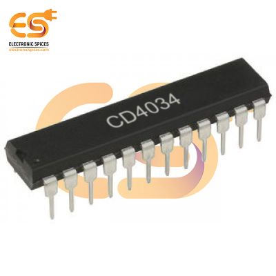 CD4034 8-Stage Bidirectional Bus Register IC (DIP-24 Package)