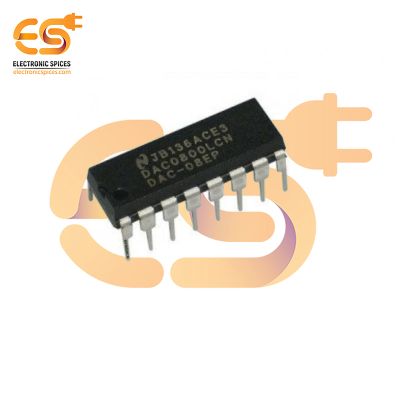 DAC0800 8-Bit Digital to Analog D/A Converter IC (DIP-16 Package)