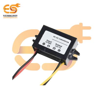 G-Energy 15-80V to 12V 1A 12W DC to DC Buck-Boost Converter Step-Up & Down Module IP68