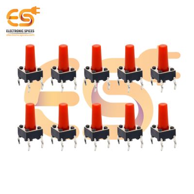 6 x 6 x 14mm Red color tactile momentary push button switches pack of 200pcs