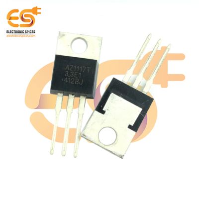 AZ1117T-3.3 Linear Voltage Regulator IC Positive Fixed 1 Output 800mA TO-220-3