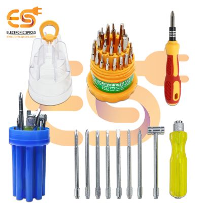 Combo of JK-6036 31 in 1 Multifunction Screwdriver & 8 in 1 Screwdriver Set with Electrical Tester