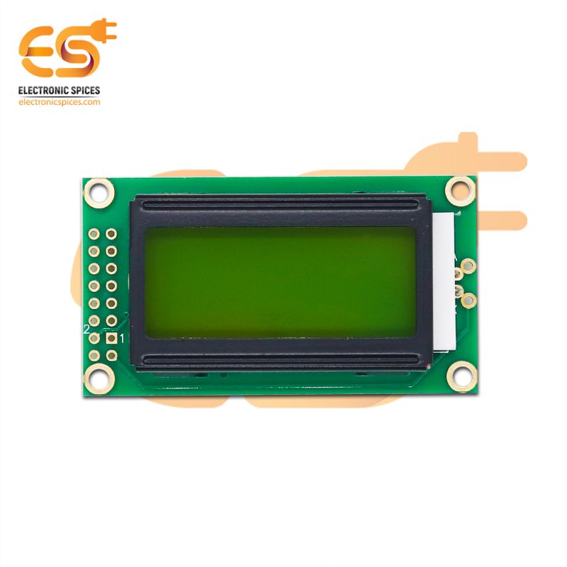 8 x 2 Yellow/Green color LCD display module (JHD571M6)