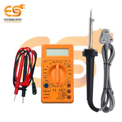 Combo of 30W Black Soldering Iron with Digital Multimeter