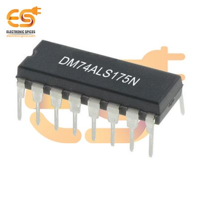 DM74ALS175N Flip Flop 1-Element D-Type Logic IC 4-Bit Positive Edge 16-PDIP