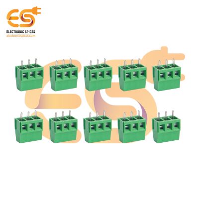 KF128-5-3P 10A 3 pin 5.0mm pitch PCB mount terminal block connectors pack of 50pcs