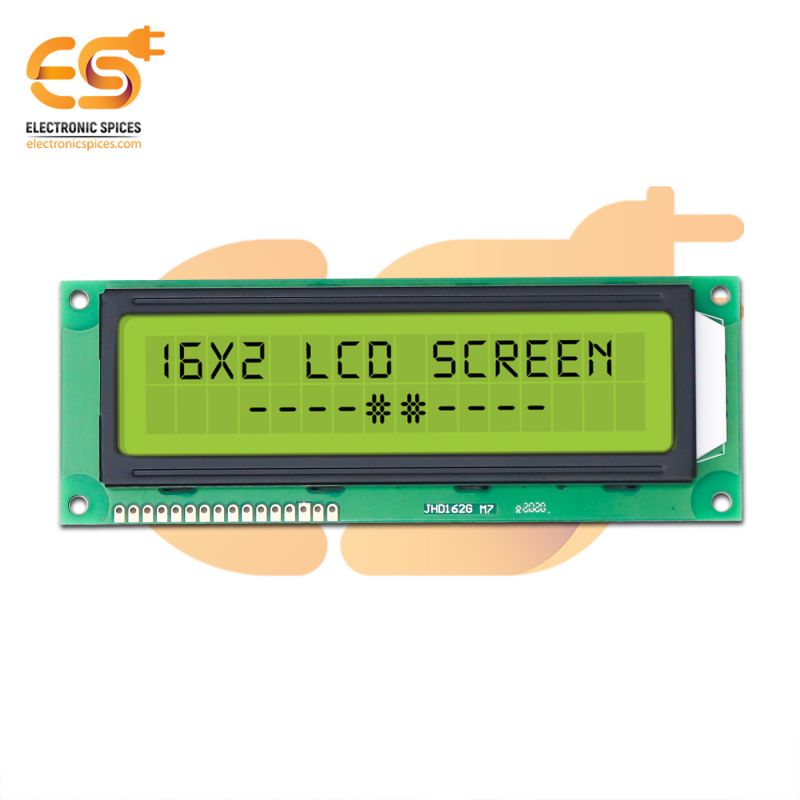 16 x 2 Jumbo Yellow/Green color LCD display module (JHD162G M7)