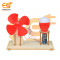 DIY Wooden Wind Turbine Educational Model Physical Energy Conversion Learning Kit