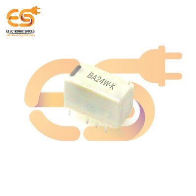 BA24W-K Signal Relay DPDT 24V 2A Through Hole 8-Pin