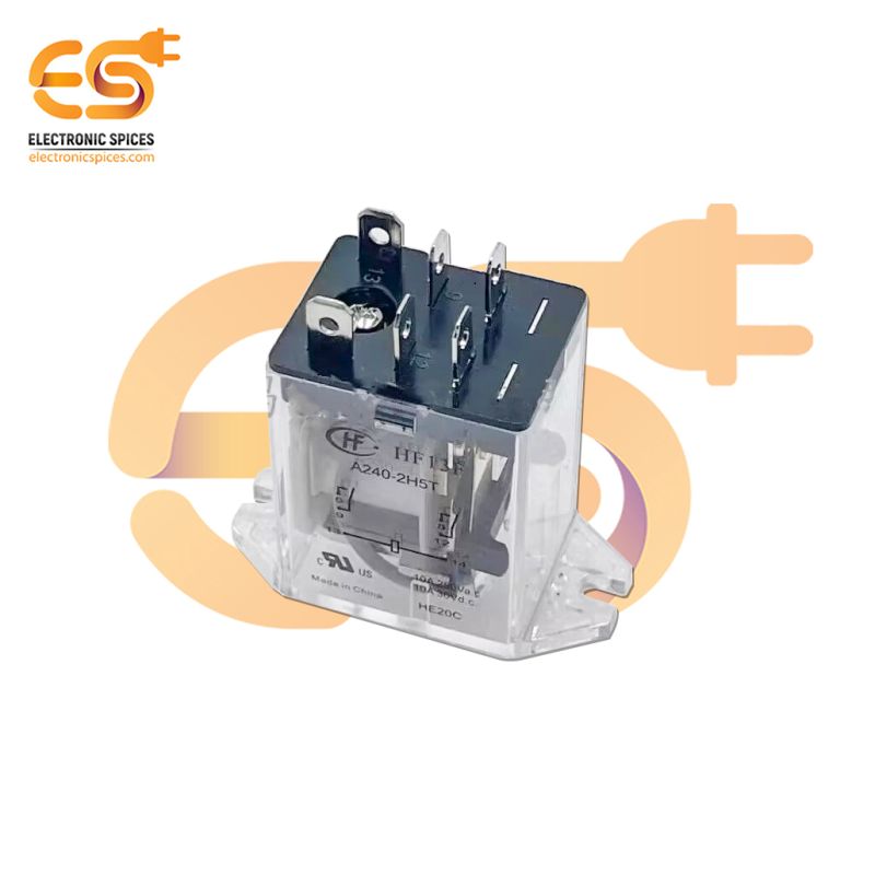 5-Pack 24V DPDT PCB Relay - Subminiature, 2A, 8-Pin, Through-Hole For Electronics