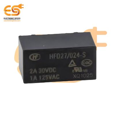HFD27/005-S Through Hole 8-Pin 5V 2A DPDT Telecom Relay