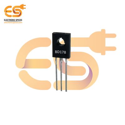 BD178 PNP 60V 3A 3MHz 3W Through Hole Bipolar Transistor TO-126