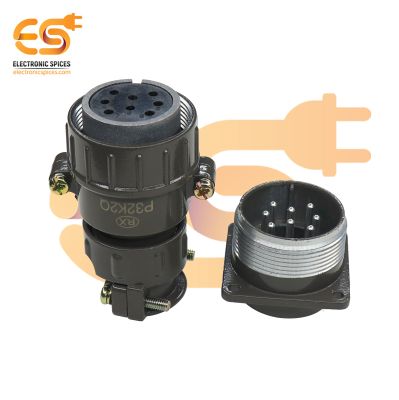 P32K2Q 8-Pin Waterproof Metal Electric Circular Aviation Connector