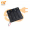 AA 4 cell battery holder hard plastic case with wire pack of 100 (1.5V x 4 cells = 6Volt)
