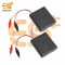 AA 4 cell battery holder hard plastic cover case with on-off switch and alligator clip pack of 10 (4 x 1.5V = 6Volt)