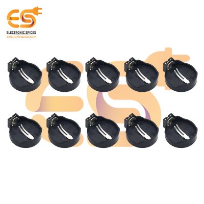 2032 3V Single Battery holder plastic case through hole PCB mount pack of 10 (1 x 3V = 3Volt)