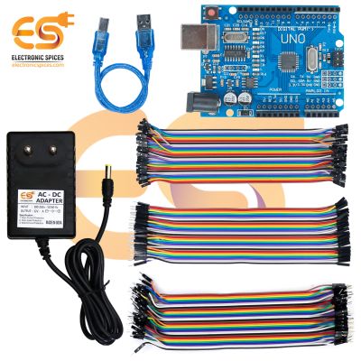 DIY Combo Kit with Jumper Wires, Development Board & 12V 5A Adapter (123 Items)