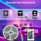 5050 DC RGB Waterproof LED Strip Light-Color Changing Decoration Light with IR Controller (5Meter)