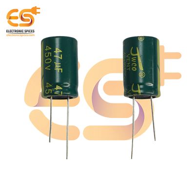 47uf / 450V Aluminum Electrolytic Capacitors (16 X 25mm) Pack of 5