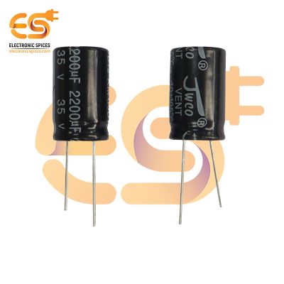 2200uf / 35V Aluminum Electrolytic Capacitor (16 X 25mm) Pack of 5