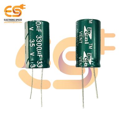 3300uf / 35V Electrolytic Capacitor 16 X 30mm (Green) Pack of 5