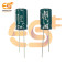 10uf / 400V Electrolytic Capacitor 10 X 17mm (Green) Pack of 5