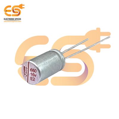 680uf 16V Polymer Aluminum Solid Capacitors (8x12mm)