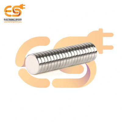 5mm x 1.8mm (5x2mm) Strong Silver Disc Shape Neodymium Magnet Pack of 2