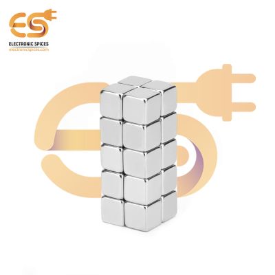 5mm x 5mm x 5mm Strong Silver Square Shape Neodymium Magnet