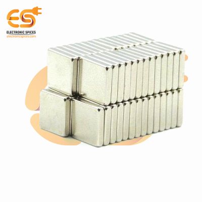 9.4mm x 9.2mm x 1.5mm Strong Silver Block Shape Neodymium Magnet