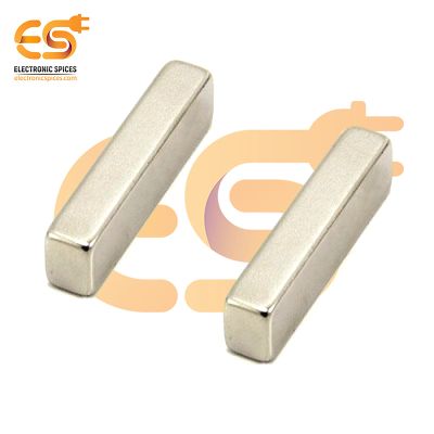 10mm x 3mm x 2mm Strong Silver Block Shape Neodymium Magnet Pack of 2