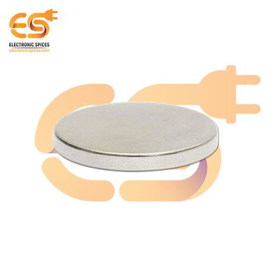 25mm x 3mm Strong Silver Disc Shape Neodymium Magnet
