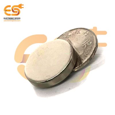 25mm x 5mm Strong Silver Disc Shape Neodymium Magnet