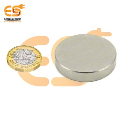 50mm x 10mm  Strong Silver Disc Shape Neodymium Magnet