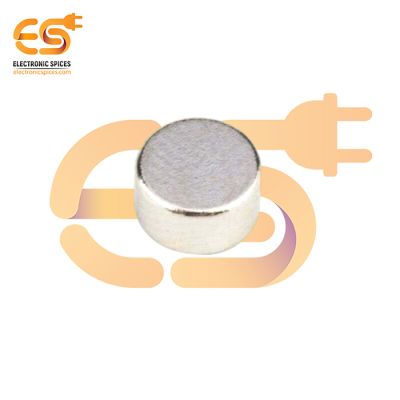 4.8mm x 2.5mm High Power Strong Silver Disc Shape Neodymium Magnet Pack of 2