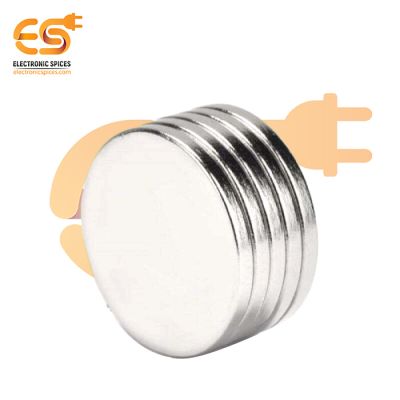 19.3mm x 1.5mm Strong Silver Disc Shape Neodymium Magnet