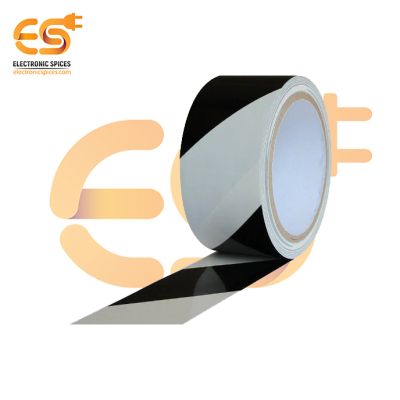 PVC Black & White Color Floor Marking Tape (96mm X 30 meter)