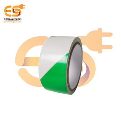 PVC Green & White Color Floor Marking Tape (24mm X 30 meter)